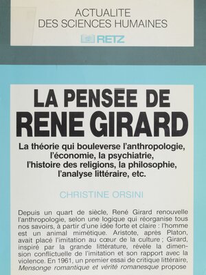 cover image of La Pensée de René Girard